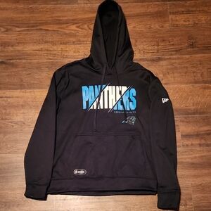 Men Panthers Hoodie with Blue Panthers Logo